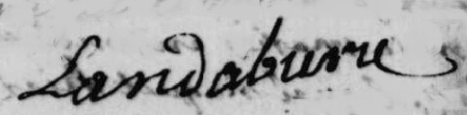 Signature Pierre de Landaburu